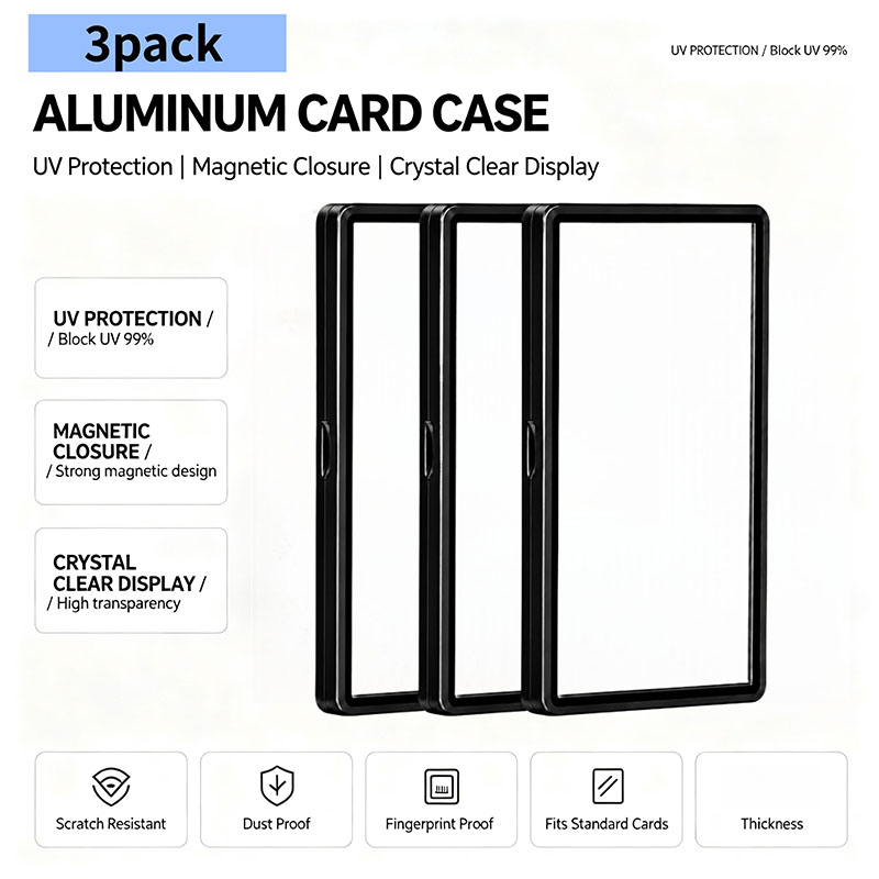 Graded Card Display - 3Pcs PSA CGC Magnetic Card Case