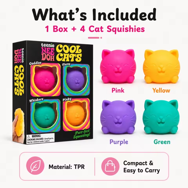 Trending Needoh Mini 4 Pack Se - Fidget Cube Original recension och pris