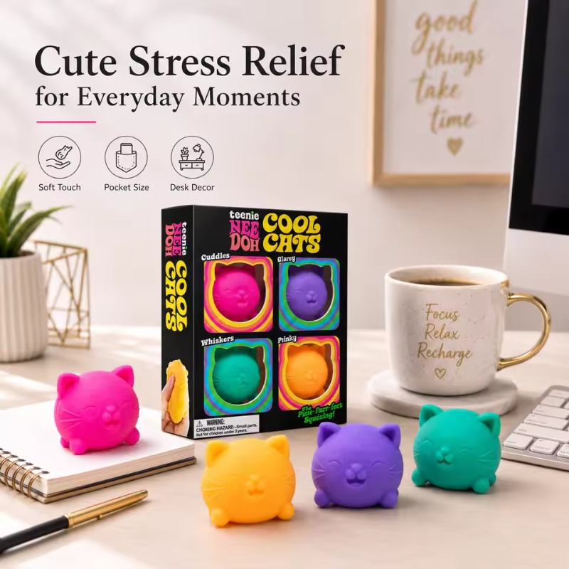 Trending Needoh Mini 4 Pack Se - Fidget Cube Original recension och pris