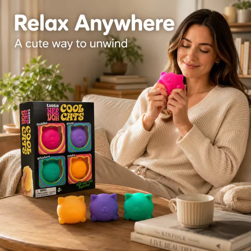 Trending Needoh Mini 4 Pack Se - Fidget Cube Original recension och pris
