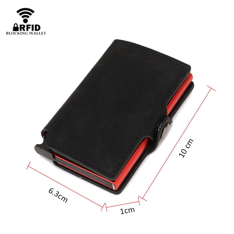 Slim Business Card Holder Men  - Card Top Loader recension och pris