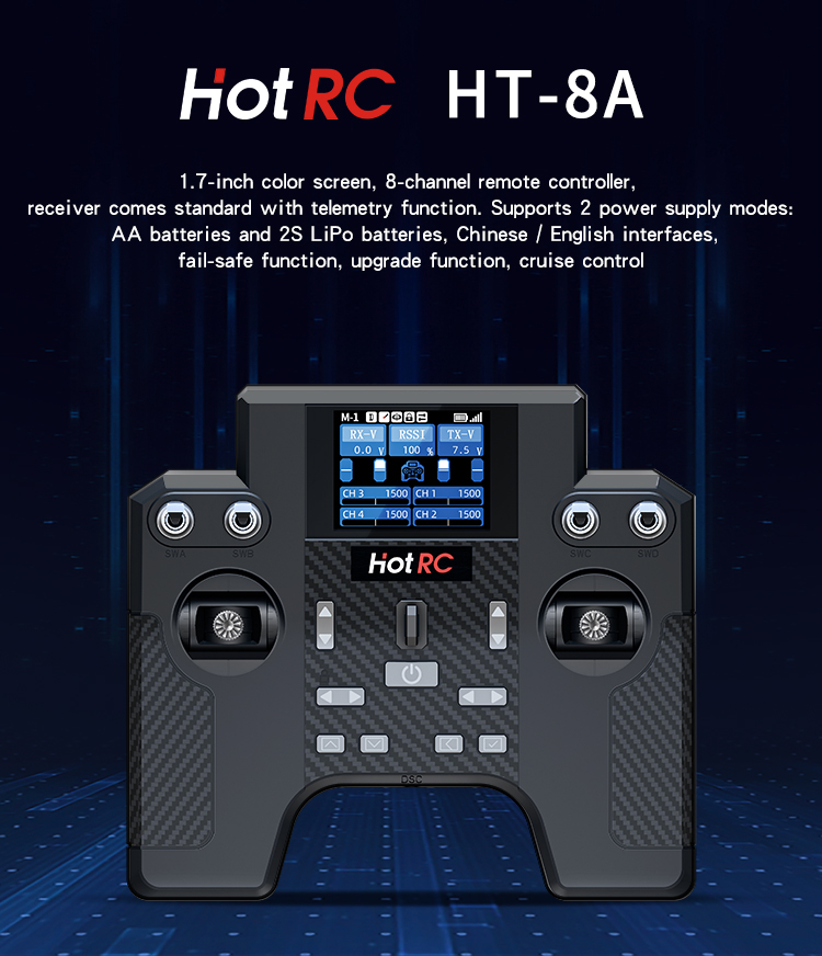 Hotrc HT-8A 2.4G 8CH Transmitt - Tamiya Model Paint Set recension och pris