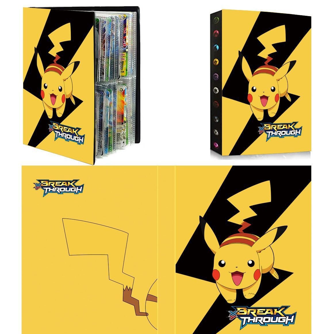 240PCS Cartoon Album Card Book - Pokemon Binder Card recension och pris