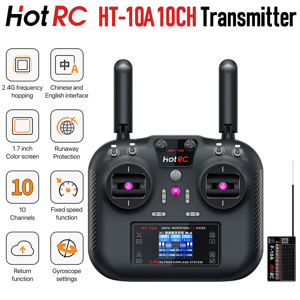 HOTRC HT-10A RC Transmitter 10 - Tamiya Model Paint Set recension och pris